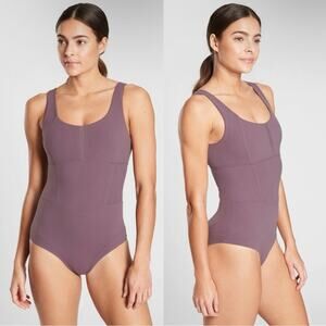 Athleta Formation Leotard Bodysuit Volcanic Violet size Small